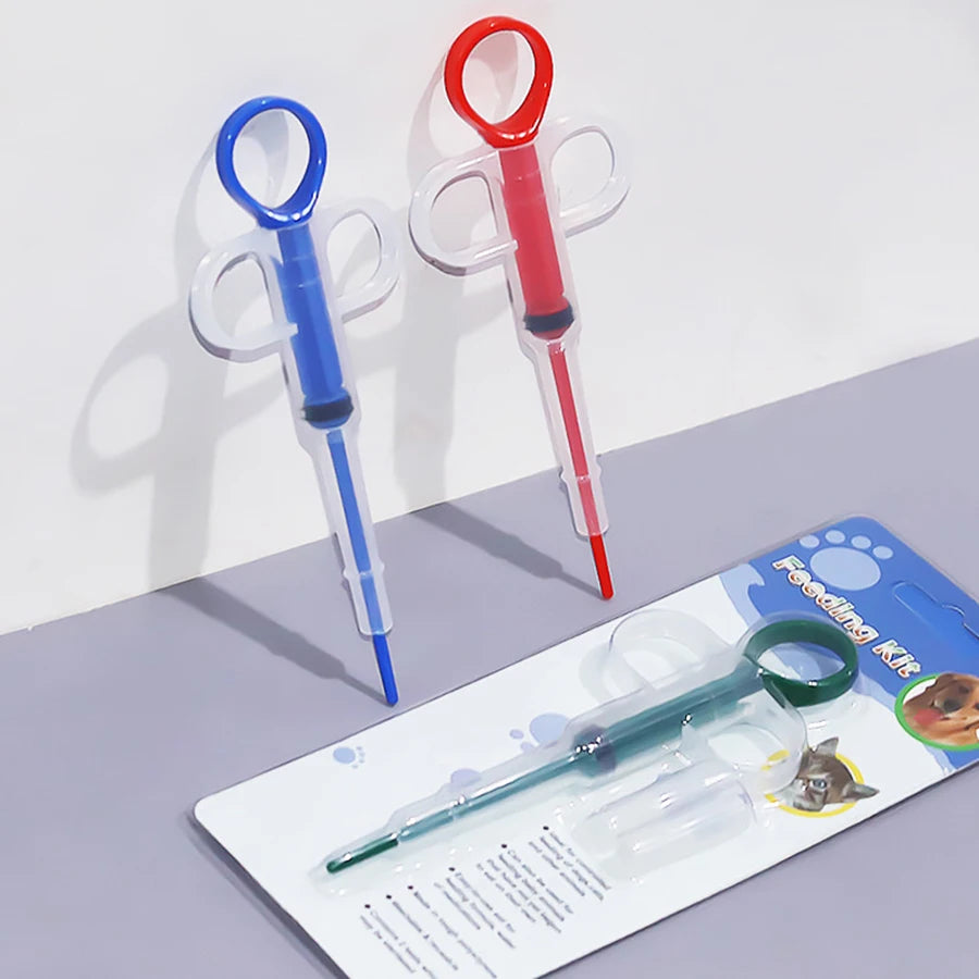 Integrated Pet Medicine Dispenser, Cat and Dog Syringe, Cat Pill Syringe, Dropper, Deworming Feeder